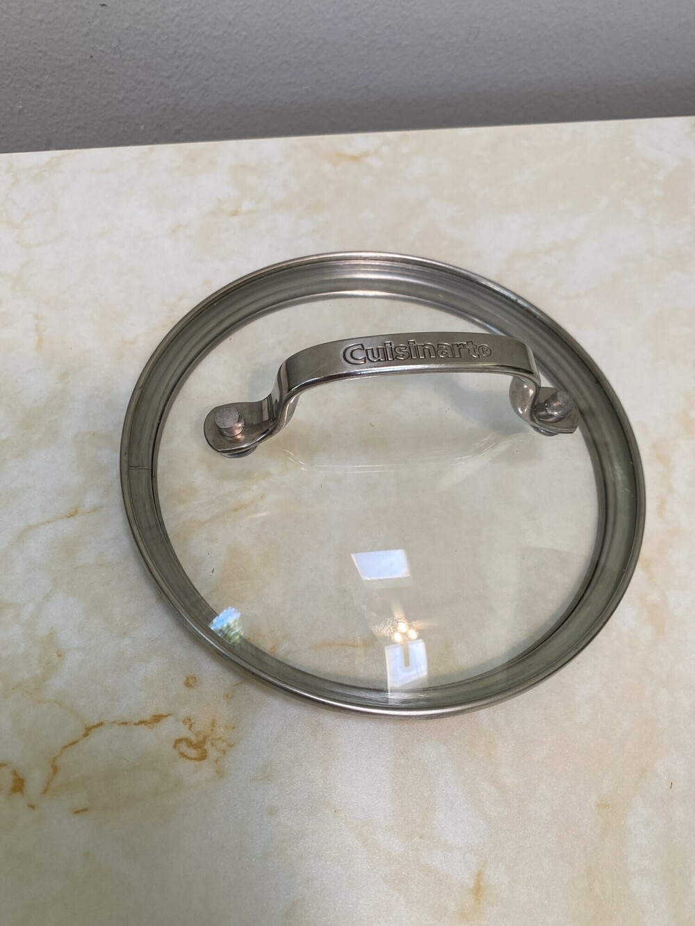 Cuisinart 6 Inch Glass Cookware Lid Stainless Rim